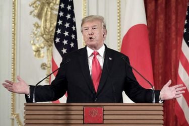 U.S. President Donald Trump and Japanese Prime Minister Shizo Abe Joint News Conference