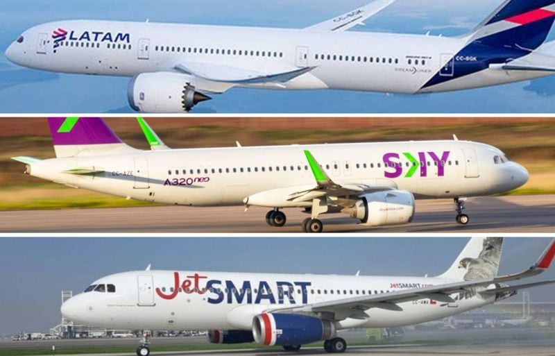 Aerolíneas continúan recuperando su actividad: SKY anuncia que reactiva el total de sus rutas nacionales y JetSmart avanza en retomar sus vuelos domésticos