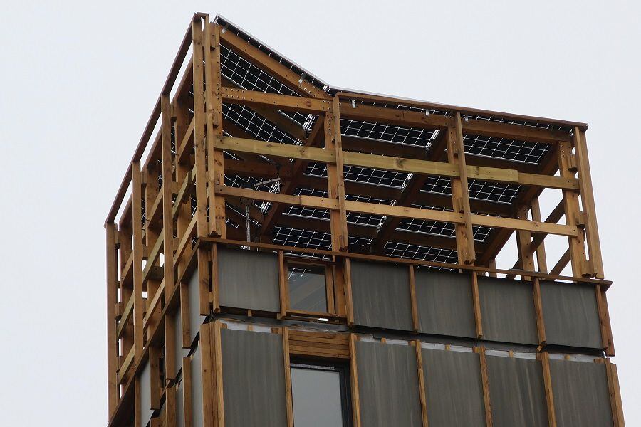 Edificio de madera más alto de A.Latina, un modelo de casa social sustentable