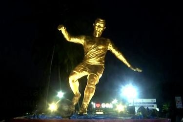 Levantan una “inspiradora” estatua de Cristiano Ronaldo en India