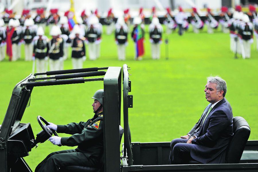 Colombian President Ivan Duque attends a promotion ceremony at a military school in Bogota (45847345)