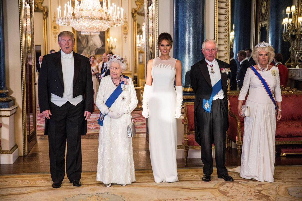 Trump y familia real