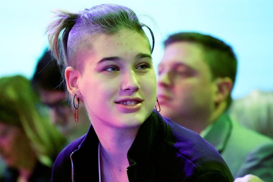 DAVOS-MEETING/YOUNG-ACTIVIST