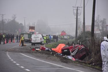 Accidente de tránsito en Ruta 5 Sur deja saldo de 9 personas fallecidas