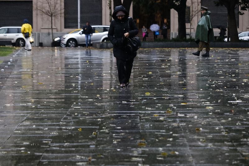 lluvia en Santiago
