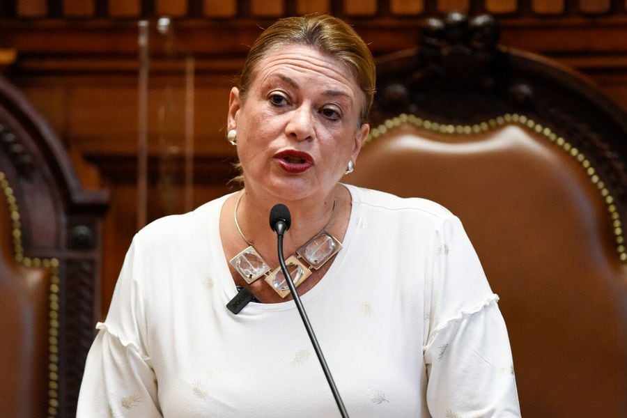 La ministra Ángela Vivanco, vocera de la Corte Suprema, informa sobre las decisiones del pleno respecto a las vacantes en la quina para la nominación del nuevo fiscal nacional.