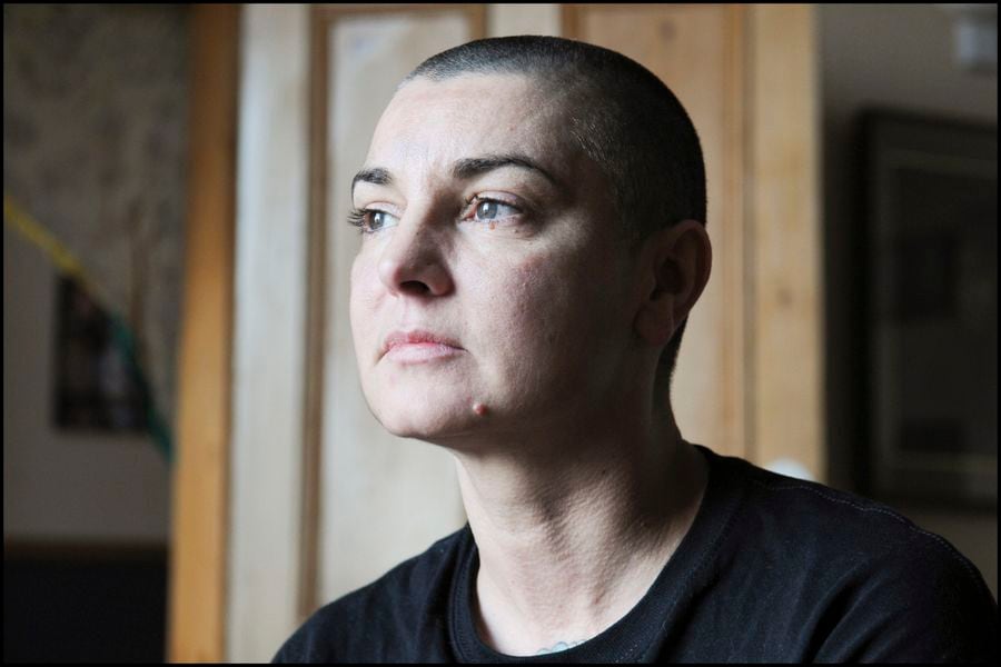 Sinead O'Connor at her home in Ireland.