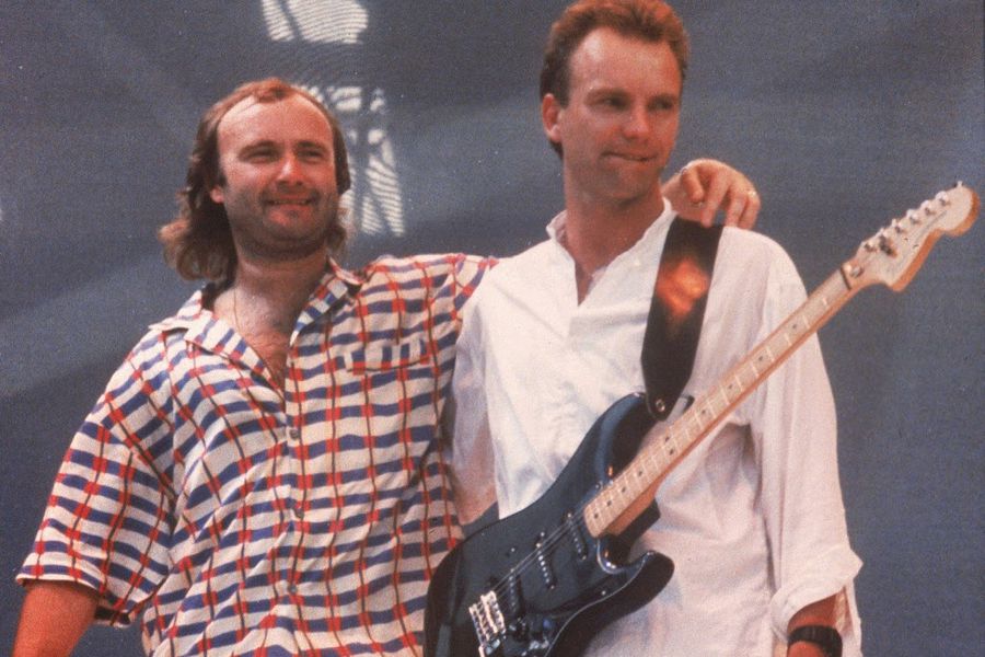 El día en que Phil Collins tocó en dos continentes con horas de diferencia  - La Tercera