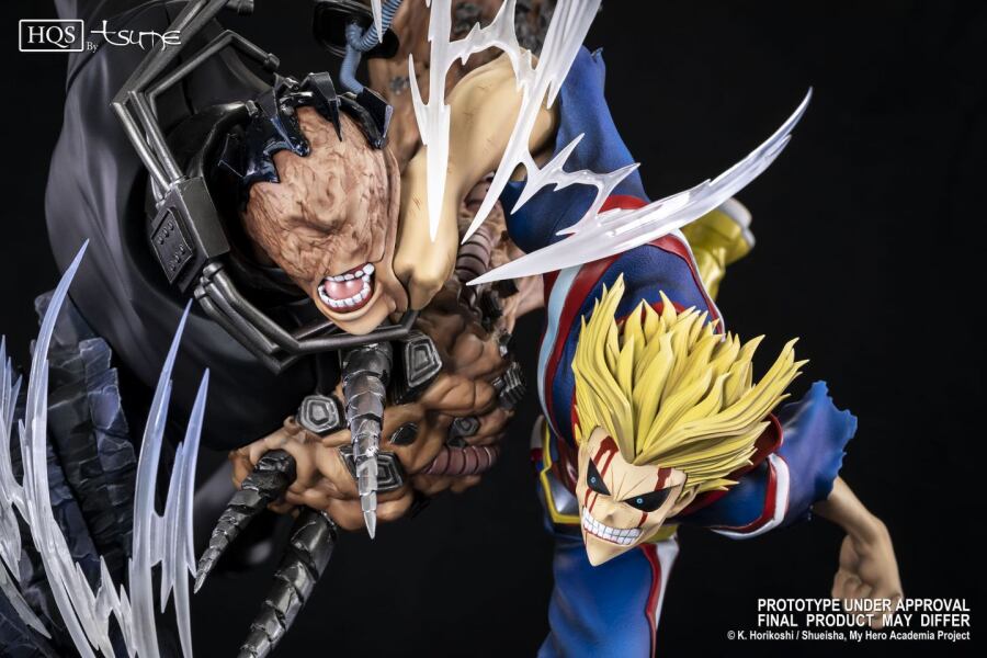 Figurine My Hero Academia All Might Vs All For One My Hero Academia: Lanzan increíble estatua del combate de All Might con