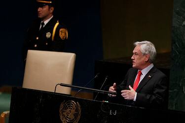NEW YORK: Sebastian Piñera, realiza su intervención en la 73 asamblea general de la ONU