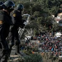 Independentistas catalanes bloquearon frontera entre España y Francia