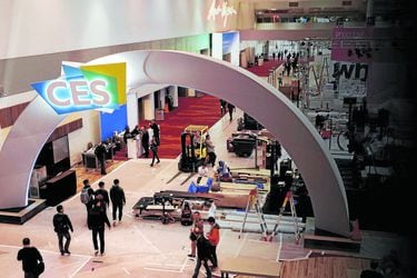 FILE PHOTO: A view of the Las Vegas Convention Center lobby as workers prepare for the 2018 CES in Las Vegas