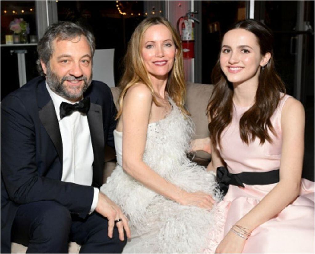 Maude Apatow, Leslie Mann, and Judd Apatow.