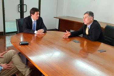 Reunión Farcas, Silber y ministro Andrés Gómez-Lobo