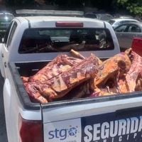 Tres detenidos tras robo de camión con carne en Lo Prado: se recuperaron cuatro vehículos con encargo por robo