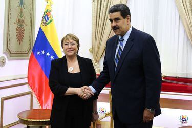 CARACAS: Reunion de la Alta Comisionada de las Naciones Unidas para los derechos humanos con el Presidente de Venezuela