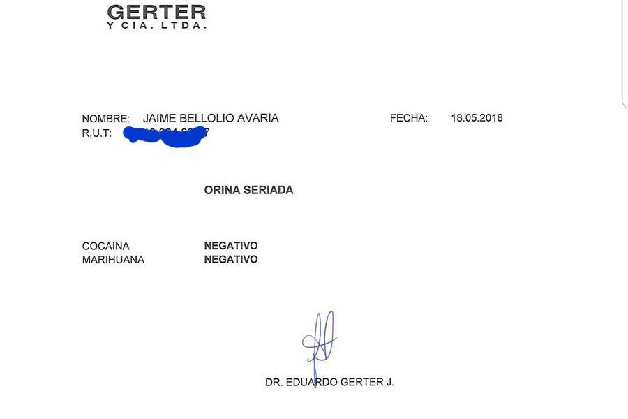 test drogas