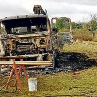 La Araucanía: encuentran camión quemado en Pitrufquén