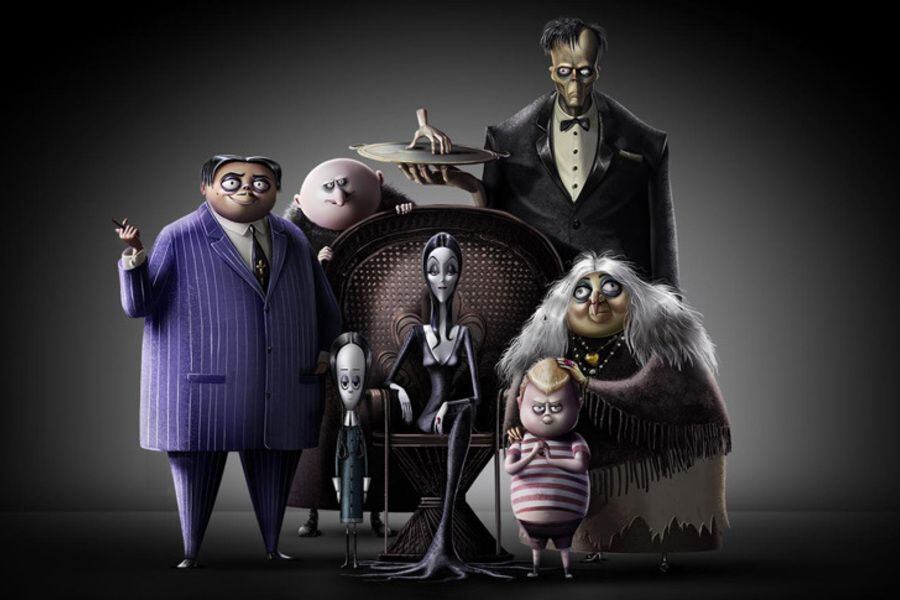 familia addams animada