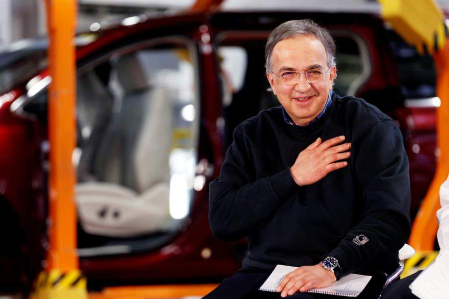 FILE PHOTO: FCA CEO Sergio Marchionne attends the celebration of the production launch of the all-new 2017 Chrysler Pacifica minivan at the FCA Windsor Assembly plant in Windsor