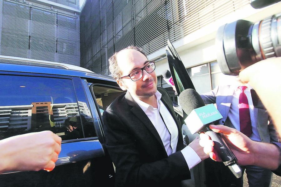 Nicolas Lopez  llega a la  fiscalía oriente para prestar declaraciones