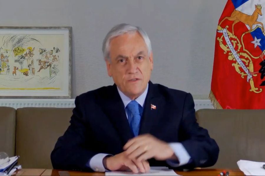 Sebastián Piñera en Cumbre de Adaptación Climática 2021.