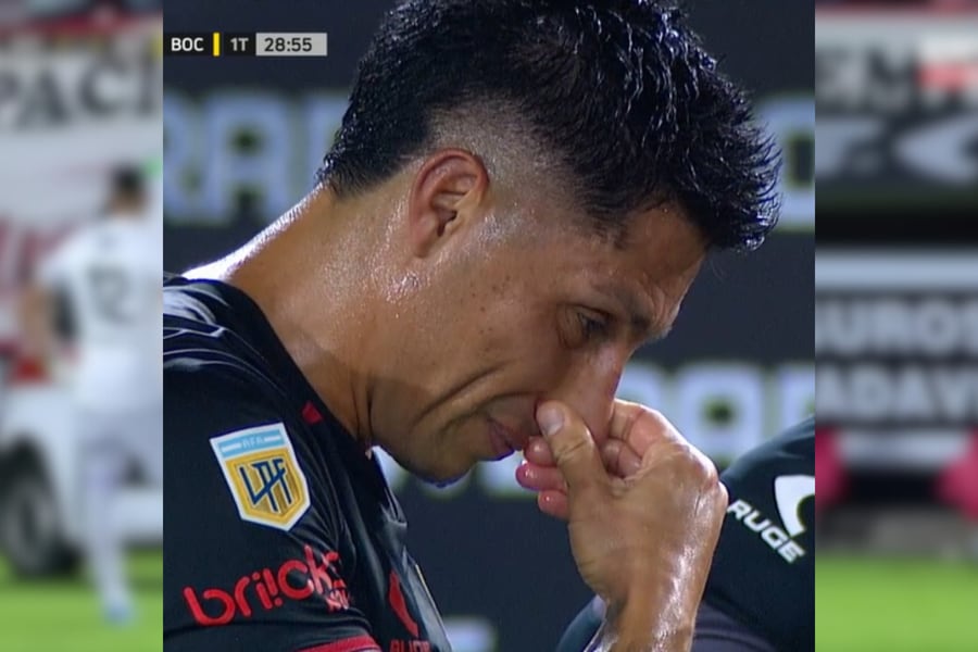Enzo Pérez no pudo contener sus lágrimas.