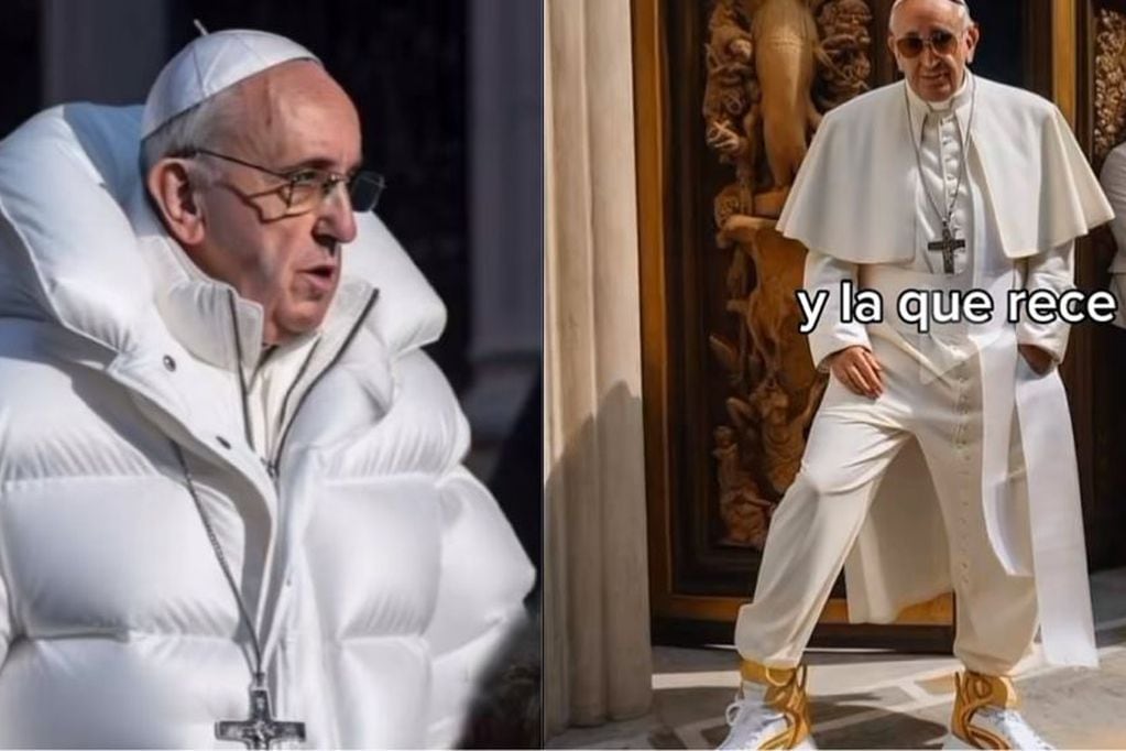 ¡Ni el Papa Francisco se escapa! Crean imágenes del pontífice con IA y surgen memes