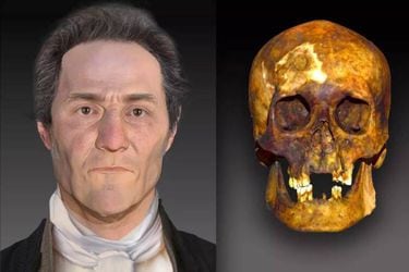 Científicos reconstruyen rostro de persona enterrada como “vampiro” hace más de 200 años