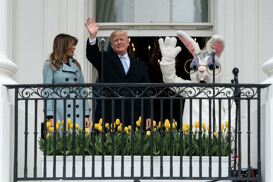 TOPSHOTS US President Donald Trump and First Lady Melania Trump hosts White House Easter Egg Roll