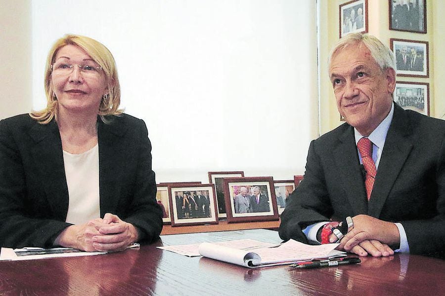 Sebastian Piñera se reunió con ex fiscal general venezolana Luisa Ortega