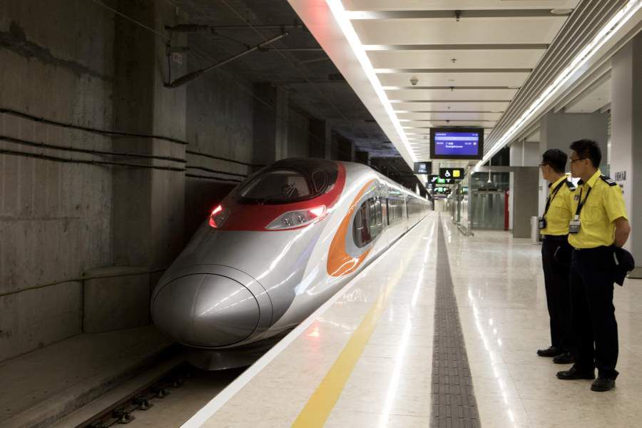 Guangzhou-Shenzhen-Hong Kong Express Rail Link's West Kowloon Terminus Opening Ceremony