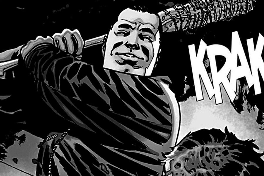 Negan lamentó la muerte de Glenn en los cómics La Tercera