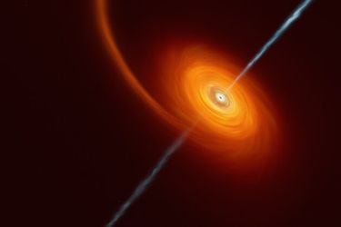 Telescopio en Chile capta la increíble imagen de un agujero negro “tragándose” una estrella 