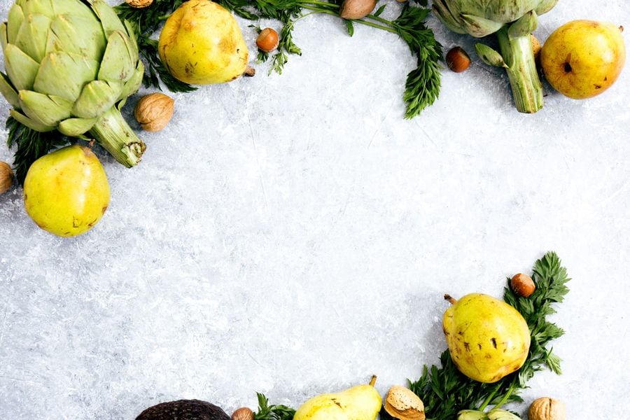 frutas y verduras hielo
