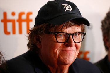 Director Michael Moore arrives for the world premiere of Fahrenheit 11/9 at the Toronto International Film Festival (TIFF) in Toronto
