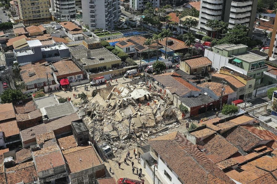 Derrumbe en Brasil