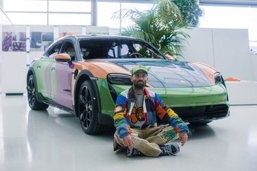 Nuevo Art Car del Porsche Taycan está inspirado en una zapatilla