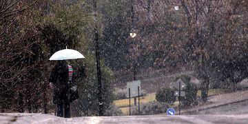 Nieve en Santiago
