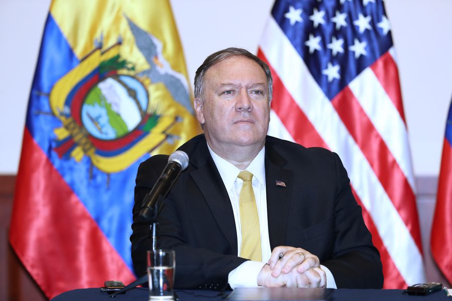 El presidente de Ecuador recibe al secretario de Estado de EEUU en Guayaquil