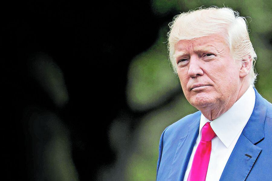 President Trump Arrives To The South Lawn Of The White House