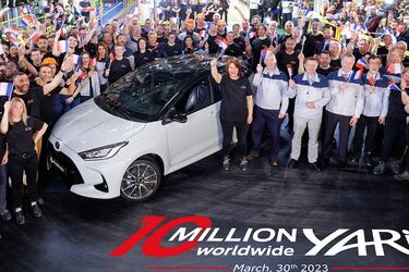 El Toyota Yaris celebra las 10 millones de unidades producidas en todo el mundo