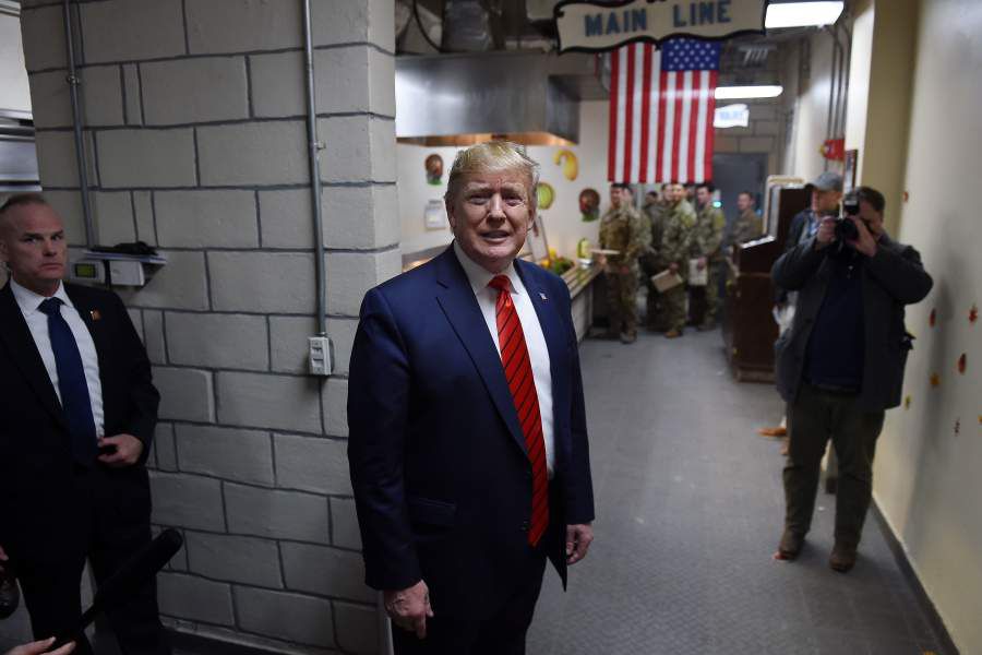 AFGHANISTAN-US-TRUMP-THANKSGIVING