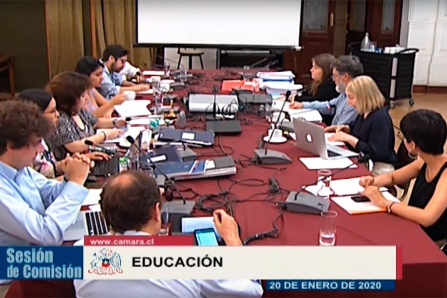 Sesión de la Comisión de Educación de la Cámara de Diputados.