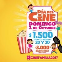 El Día del Cine tendrá preventa con entradas a mil pesos