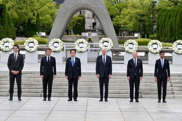 Líderes del G7 homenajean en Hiroshima a las víctimas de la bomba atómica