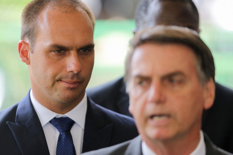 Eduardo y Jair Bolsonaro