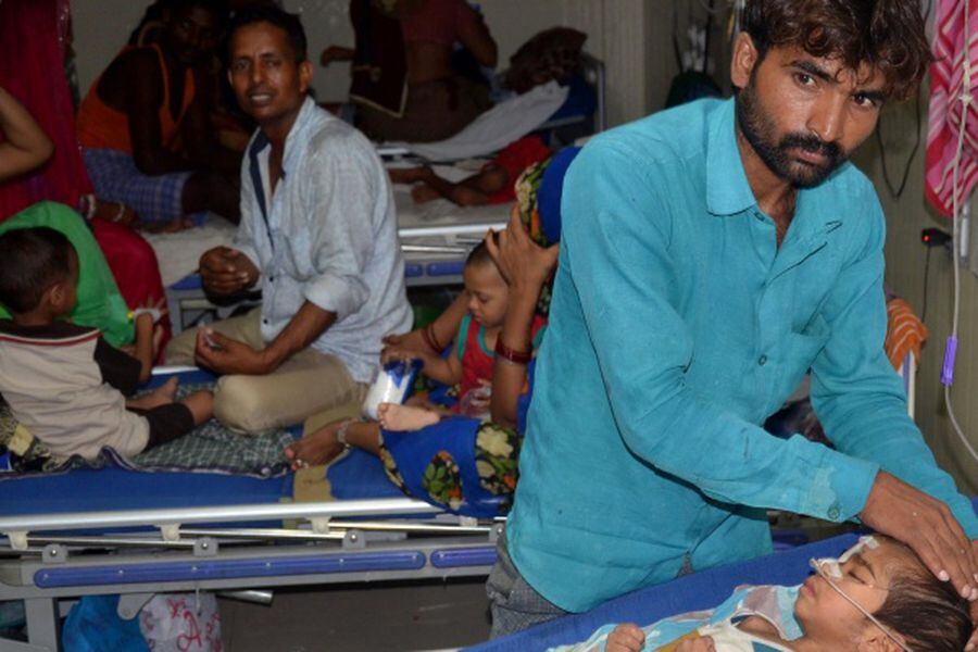 Thirty children die at an Indian hospital allegedly due to lack of oxygen cylinders