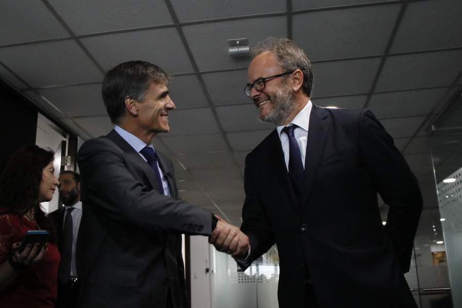 Ministro de Economia se reune con Bernardo Larrain presidente de la Sofofa