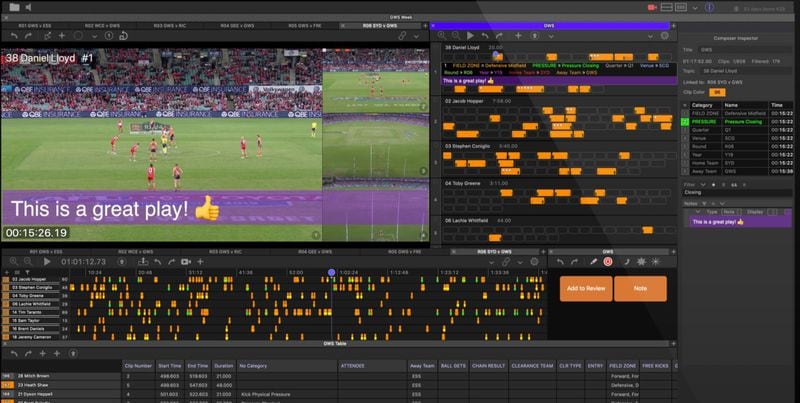 Una imagen de la plataforma de análisis deportivo Angles, que hoy Lasarte utiliza en la selección chilena.